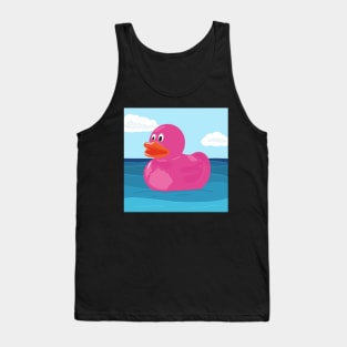 Pink Rubber Duck Tank Top